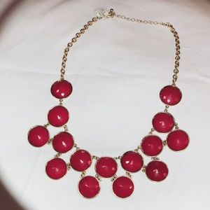 Red / Maroon bubble necklace